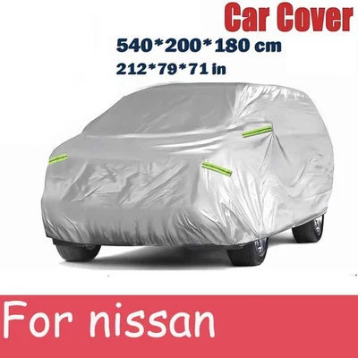 Full Car Cover Waterproof Rain Dust Anti-UV Protection For nissan 540*200*180CM Foto 1 de 4