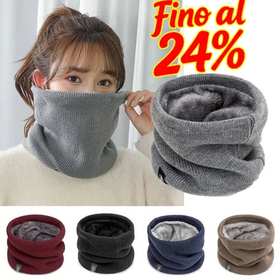 Sciarpa Scaldacollo Snood Per Uomo Passamontagna Termico Antivento In Pile ☆ - Immagine 1 di 4