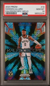 Damian Lillard 2023 Panini Prizm Kaleidoscopic Mojo /25 PSA 10 Trailblazers #10 - Picture 1 of 2