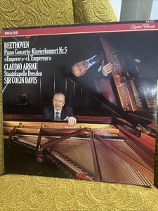 BEETHOVEN, CLAUDIO ARRAU - PIANO CONCERTO NO 5 (1986 LP) RARE 1ST DUTCH PRESS NM - Picture 1 of 5
