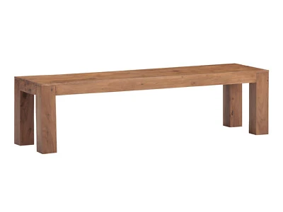 Sitzbank Osbon 140x45 Holzbank aus Akazie Tischbank Küchenbank Esszimmer Möbel - Bild 1 von 4