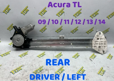 Acura TL Window Regulator Motor REAR LEFT DRIVER 09 10 11 12 13 14 OEM - Image 1 of 4
