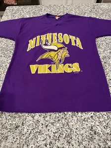 Vintage Cris Carter Minnesota Vikings Graphic T Shirt M NFL - Picture 1 of 11