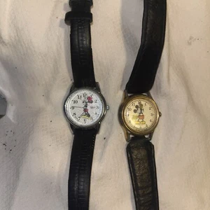 Vintage Disney Uhren. Mickey & Minnie Mouse von Lorus (2 Stück) - Bild 1 von 18