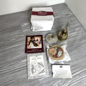 AMERICAN GIRL Retired Addy ACAG Needlework Kit Apron Hoop And Kerosene Lantern - Picture 1 of 17