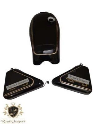 Fit For Norton Commando Roadster Black Painted Petrol Tank +850 Side Panel - Image 1 of 4