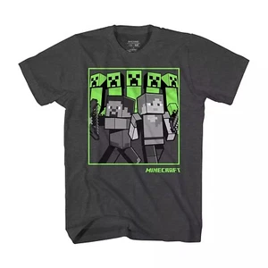 Boys Crew Neck Minecraft Short Sleeve Graphic T-Shirt Size XXS (4/5) - Picture 1 of 3