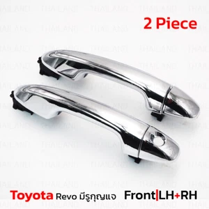 Front Lh+Rh Outer Handle Door Chrome Fits Toyota Hilux Revo Rocco 2015 - 2024 - Picture 1 of 9