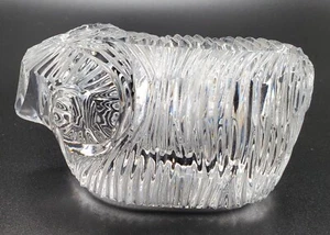 Waterford Crystal Longhorn Ram Figurine Paperweight Signed Vintage - Picture 1 of 7