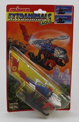 1989 EXTRANIMALS / WILD WHEELS EAGLE (Gazelle Helicopter) Majorette VHTF Sealed - Image 1 of 4