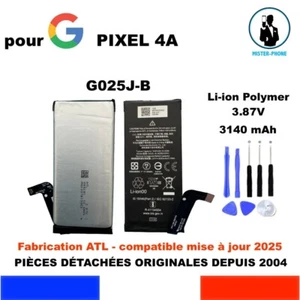 BATTERIE ORIGINALE G025J-B ATL GOOGLE PIXEL 4a G025J G025N 3140mAh OEM BATTERY - Photo 1 sur 12