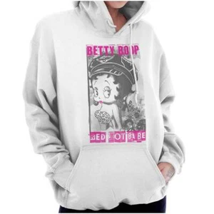 Cute Betty Boop Retro Cartoon Red Hot Babe Womens Hooded Sweatshirts Hoodies - Picture 1 of 8