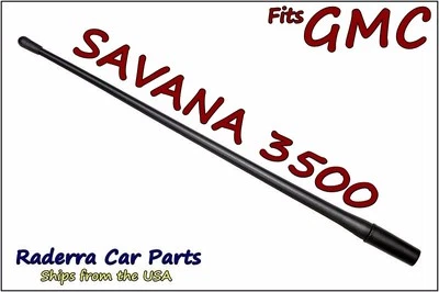 FITS: 1996-2024 GMC Savana 3500 - 13" SHORT Custom Flexible Rubber Antenna Mast - Image 1 of 2