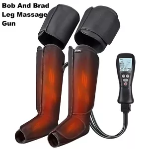 Leg Massager with Heat and Circulation, Air Compression Massage Boot Foot & Calf - Picture 1 of 15