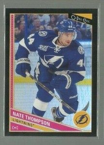  2013-14 O-Pee-Chee Black Rainbow #249 Nate Thompson 016/100 (ref 69892)