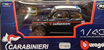 Carabinieri Auto 2024 Fiat 500 (old) Auto Metal 1:43  Burago BBurago - Immagine 1 di 4