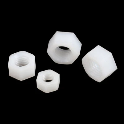 DIN 934 Kunststoff Mutter Sechskantmutter M2 M2,5 M3 M4 M5 M6 M8 M10 M12 M14-M20 - Bild 1 von 4