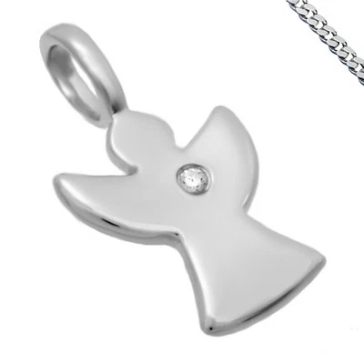 Ciondolo Angelo Brillante Zirconi Bianchi Collana Custode 925Silber da - Immagine 1 di 4