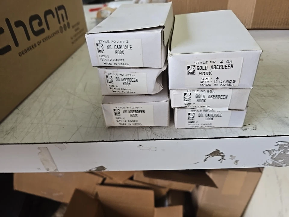 Ganchos South Bend 6 12 pacotes tamanho 12 pacote br Aberdeen ouro Aberdeen carlisle  - Imagem 1 de 4