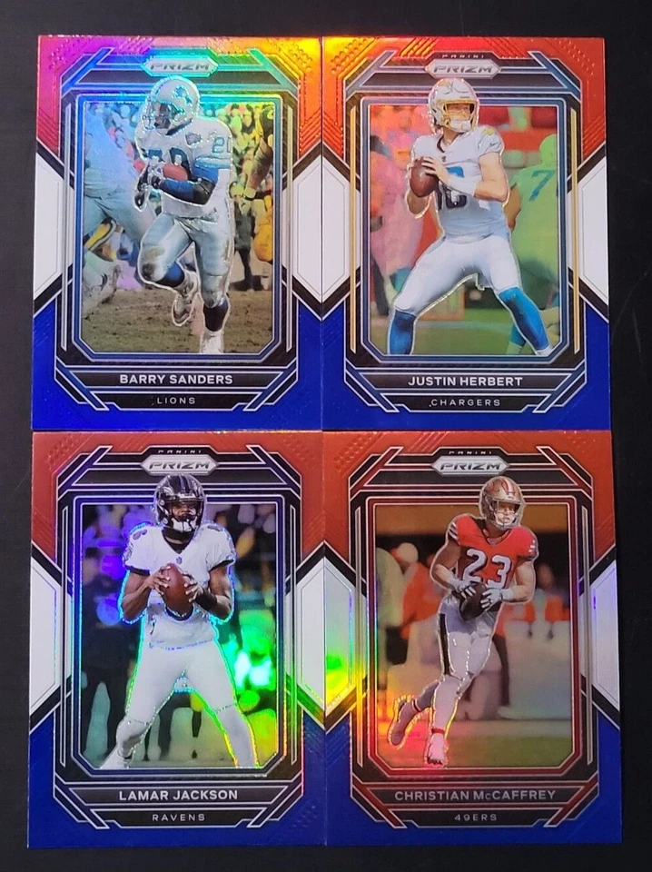2022 Prizm Football RED WHITE BLUE PRIZMS 1-250 You Pick the Card - Image 1 of 1