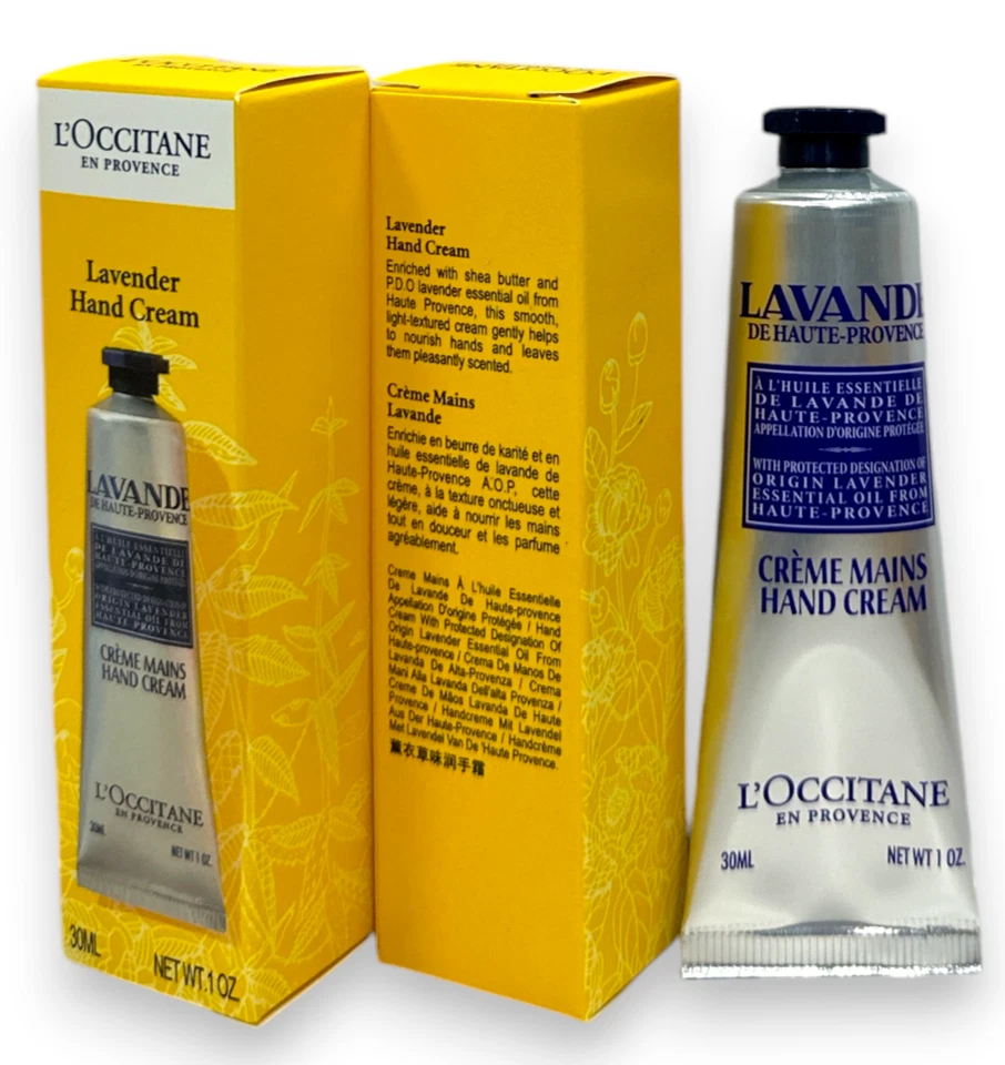 L'Occitane Shea Verbena Soap Lavender hand cream lotion France