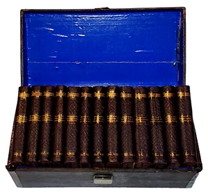 1880's The Handy Volume Shakespeare 13 Vol Miniature Shakespeare Set In Box - Picture 1 of 9