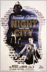 400066 Night and the City Film Richard Widmark Gene Tierney WALL PRINT POSTER CA