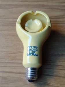 LAMPADINA PUBBLICITARIA VINTAGE PHILIPS ARGENTINA LUCE ELETTRICA 100 ANNI POSACENERE OMAGGIO EDISON #2 - Foto 1 di 8