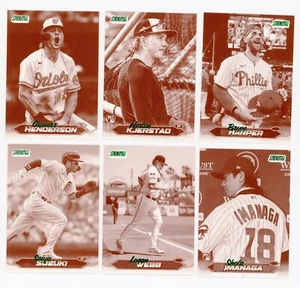 2024 Topps Stadium Club Sepia Parallel Lot (9) – Henderson, Harper, Imanaga RC - Picture 1 of 4