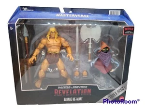 Masterverse Masters Of The Universe Revelation Savage He-Man Mattel Toy NEW  - Picture 1 of 8