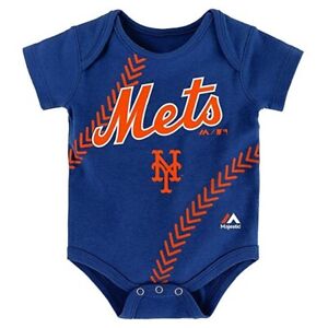 MLB  New York Mets "Fanatic" Baseball Bodysuit Blue