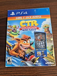 CTR Crash Team Racing Nitro Fueled PS4 Game And Socks Bundle New Sealed 2019 - Picture 1 of 7