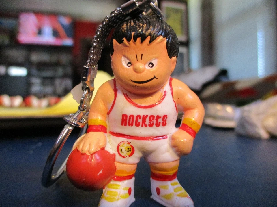 New W/Tag Deadstock HOUSTON ROCKETS Jersey L'il Brat 2" Tall Keychain - Image 1 of 1