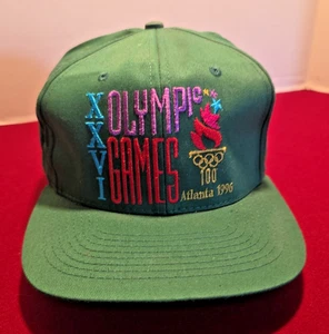 Vintage Atlanta 1996 Olympic Games XXVI Big Logo Snapback Olympic Games EXC - Picture 1 of 6