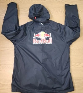 Red Bull Energy Racing Team Puma Jacket Mens XL Blue Windbreaker Lined Vintage  - Picture 1 of 14