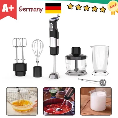 6-in-1 Stabmixer Hand Blender Elektrische Pürierstab Pürierer Püriergerät Mixer - Bild 1 von 4