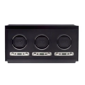 Wolf Designs 453770 Meridian Collection Triple Uhrenbeweger Piano Black Lesen - Bild 1 von 1