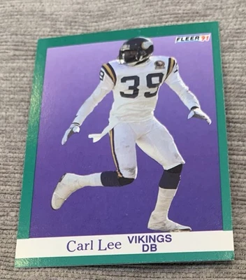 carl lee error wrong dob  Vikings card #285 - Image 1 of 2