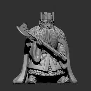Resina 28mm Rey Enano de Moria. Rey Enano/Balin. El Señor de los Anillos MESBG - Imagen 1 de 1