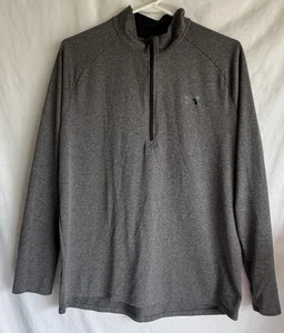 Under Amour Loose Heat Gear 1/4 Zip Lightweight Pullover Gray Mock Mens L - Picture 1 of 3