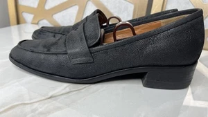 Aquatalia Italia Mujer Zapatos Mocasines Tacón Bajo Sin Cordones 8.5 Cuero Negro - Imagen 1 de 13