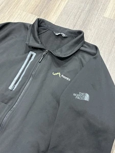 Men’s The North Face Full Zip Size Large Jacket Black Embroidered Long Sleeve - Picture 1 of 9