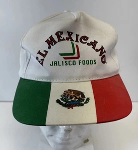 Vintage Cobra SnapBack Hat El Mexicano Jalisco Foods Mexico Flag Colors - Picture 1 of 8