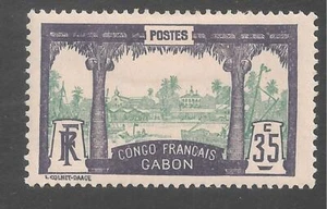Gabón #41 (A11) En muy buen estado como nuevo - 1910 35c Libreville - Imagen 1 de 2