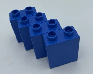 LEGO DUPLO Bulk Building Toy Bricks: 1x2x2 BLUE Blocks *4-Piece Lot* #4066/76371 - Picture 1 of 4