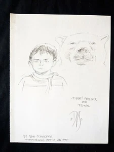 Timmy Failure Mistakes  Signed DAN SCHAEFER Hand Drawn Convention Art 8.5x11 - Picture 1 of 4