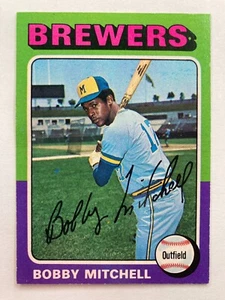 1975 Topps #468 Bobby Mitchell (Milwaukee Brewers) - Picture 1 of 2