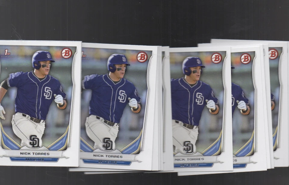 (55) COUNT LOT NICK TORRES  2014 BOWMAN DRAFT PICKS PROSPECTS #DP112 - Image 1 of 1