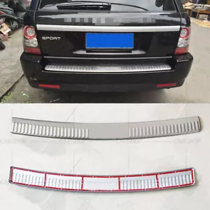 S.Steel Rear Trunk Bumper Sill Plate Protector For Range Rover Sport L320 06-13 - Bild 1 von 5