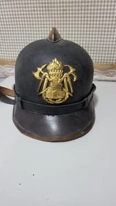 Antique Firefighter Helmet 19th Century - Picture 1 of 12